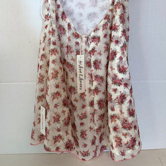 NEW! NWT! For Love & Lemons Edith Floral Rose Dress - Picture 6 of 8